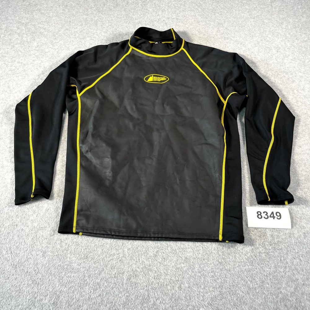 Mountain Equipment Co-op MEC Polartec Running Shirt Mens Large Black Mock Neck